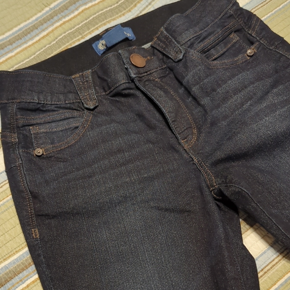 Democracy Womens Dark Blue Slim Jeans